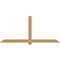 Ekena Millwork Eugene Smooth Timber Gable Bracket, Western Red Cedar, 96"W x 44"H x 1 1/2"D x 5 1/2"F, 11/12 Pitch GBW096X44X0206EUG00SWR - alternate 1